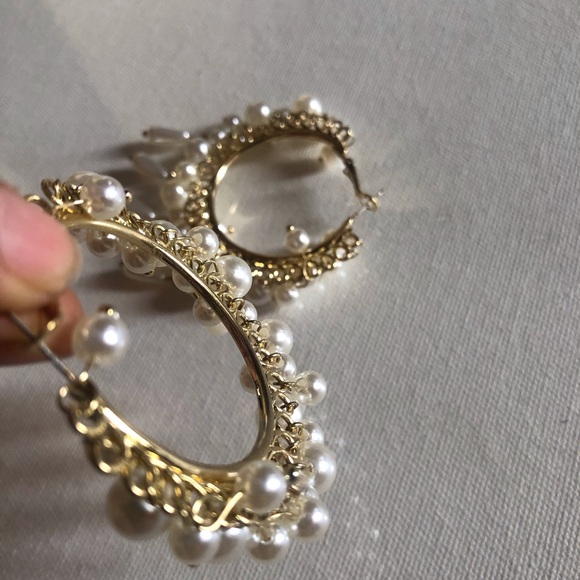 Hoop with pearls - Picture 4 of 4